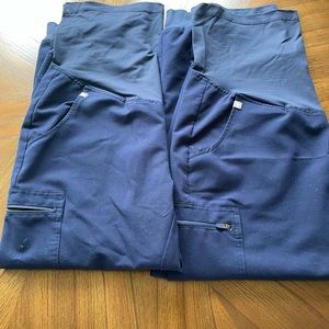 2 pairs Figs maternity jogger scrubs- petite 48.00 apiece when new.